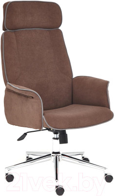 Кресло офисное Tetchair Charm флок (коричневый) - фото 1 - id-p225843566