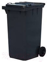 Контейнер для мусора Эдванс 240л, с крышкой (пластик, серый)