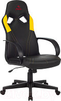 Кресло геймерское Бюрократ Zombie Runner (черный/желтый)
