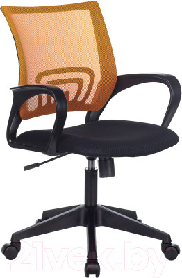 Кресло офисное Бюрократ CH-695N/SL/OR/BLACK (сетка оранжевый/черный, TW-38-3/TW-11) - фото 1 - id-p225861780