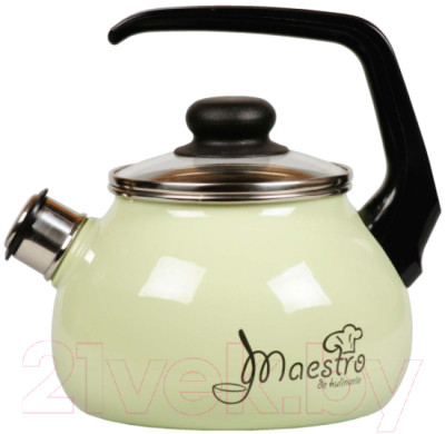 Чайник со свистком СтальЭмаль Maestro 1RC12 (салатовый) - фото 1 - id-p225878811