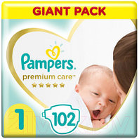 Подгузники детские Pampers Premium Care 1 Newborn (102шт)