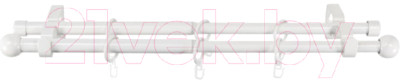 Карниз для штор LEGRAND Раздвижной 1.6-3м 2-х рядный / 58102168 (белый) - фото 1 - id-p225897618