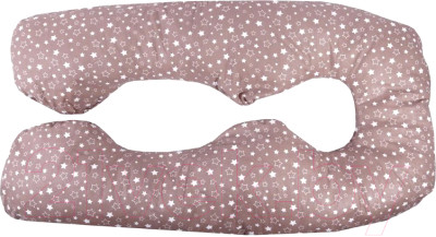 Подушка для беременных Bambola U-3м / 817 (звезды кофейные/белый) - фото 1 - id-p225868855