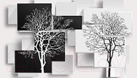 Фотообои листовые Citydecor Дерево инь-янь 3D (468x265)