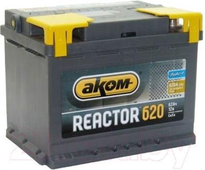 Автомобильный аккумулятор AKOM Реактор 6СТ-62 Евро / 562020009 (62 А/ч) - фото 1 - id-p225889237
