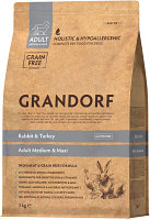 Сухой корм для собак Grandorf Medium & Maxi Breeds Rabbit & Turkey (3кг)