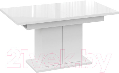 Обеденный стол ТриЯ Детройт Тип 2 (белый/стекло белый глянец) - фото 1 - id-p225841543
