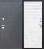 Входная дверь Гарда Муар 10мм Белый ясень (96x205, правая)