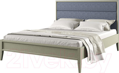 Двуспальная кровать Молодечномебель Charlie ВМФ-1519 180x200 (серый агат/Leroy 310) - фото 1 - id-p225897639
