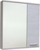 Шкаф с зеркалом для ванной СанитаМебель Прованс 101.650 (правый, гасиенда)