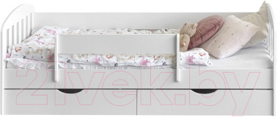 Кровать-тахта детская Мебель детям Классика 80x180 К-180 (белый) - фото 1 - id-p225895387