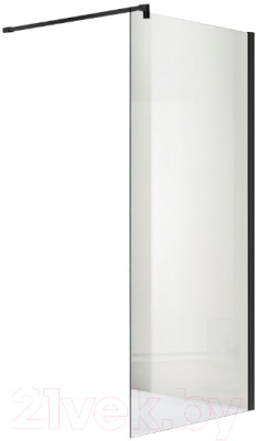 Душевая стенка Aquatek 90x200 / AQ WIW 09020BL (черный/прозрачное стекло) - фото 1 - id-p225846698