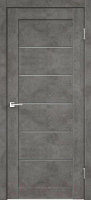 Дверь межкомнатная Velldoris Loft 1 60x200 (бетон темно-серый/мателюкс графит)