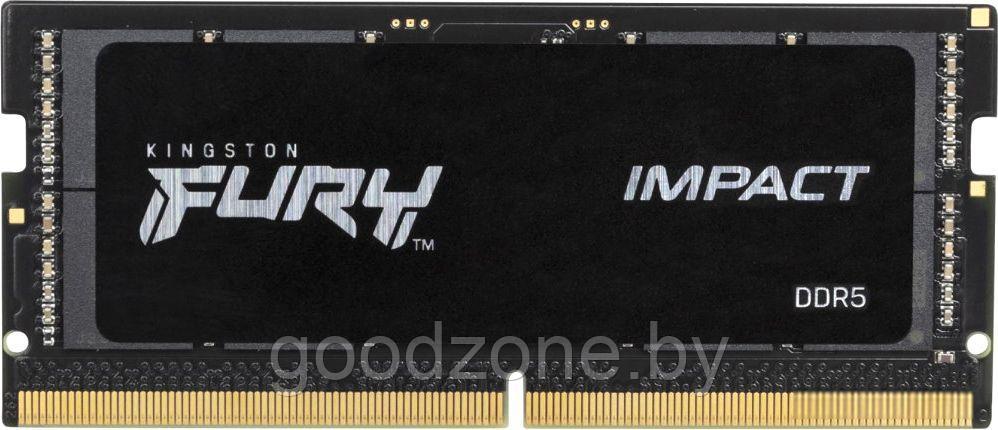 Оперативная память Kingston FURY Impact 8ГБ DDR5 SODIMM 4800 МГц KF548S38IB-8 - фото 1 - id-p225908180
