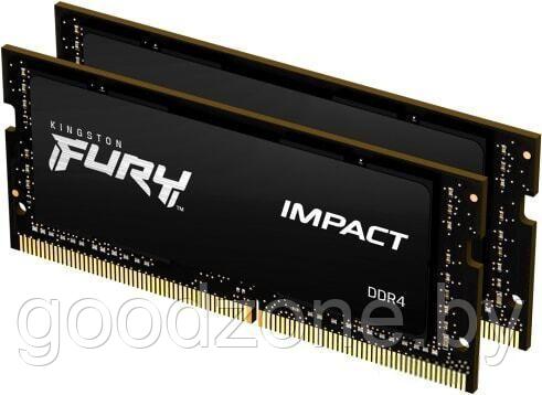 Оперативная память Kingston FURY Impact 2x16GB DDR4 SODIMM PC4-21300 KF426S15IB1K2/32 - фото 1 - id-p225908182
