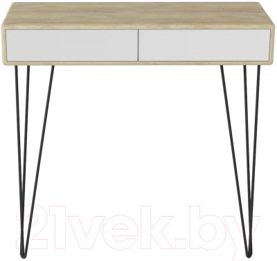 Консольный столик Калифорния мебель Телфорд (дуб сонома/белый) - фото 1 - id-p225846713