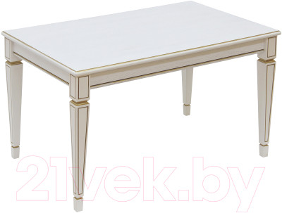 Журнальный столик Мебелик Васко В 81 (белый ясень/золото) - фото 1 - id-p225846719