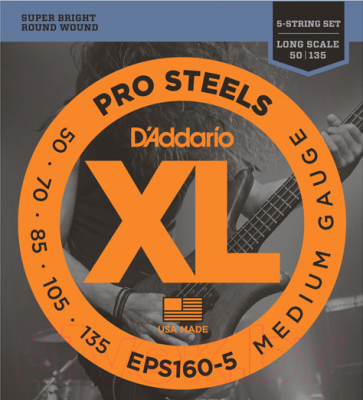 Струны для бас-гитары D'Addario EPS-160-5 - фото 1 - id-p225874843