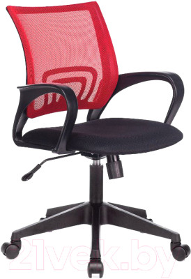 Кресло офисное Бюрократ CH-695N/R/TW-11 (сетка красный/черный, TW-35N/TW-11) - фото 1 - id-p225861861