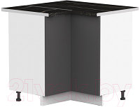 Шкаф под мойку Интермебель Микс Топ ШСРУМ 850-29-900 (графит серый/тунис)