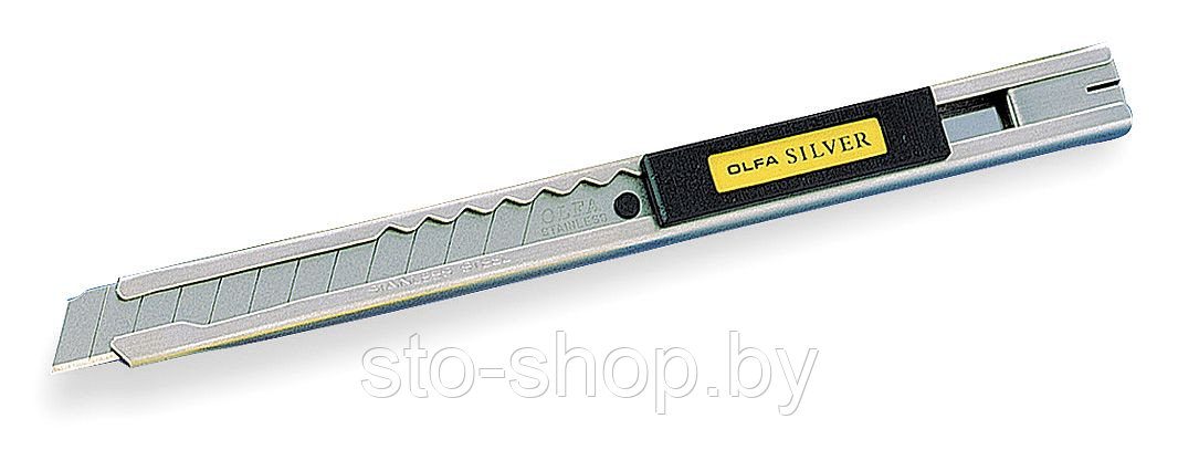 OLFA SVR-1 Нож сегментный нержавеющая сталь (AB-S) 9мм + 3 лезвия AB-S в комплекте - фото 1 - id-p32938022