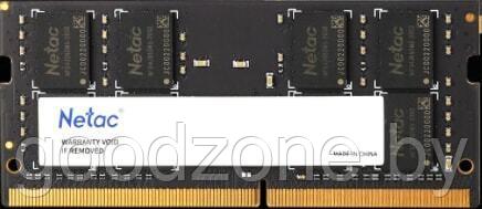 Оперативная память Netac Basic 16GB DDR4 SODIMM PC4-25600 NTBSD4N32SP-16 - фото 1 - id-p225908225