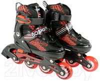 Роликовые коньки CosmoRide Skater (р-р 31-34, черный/красный)