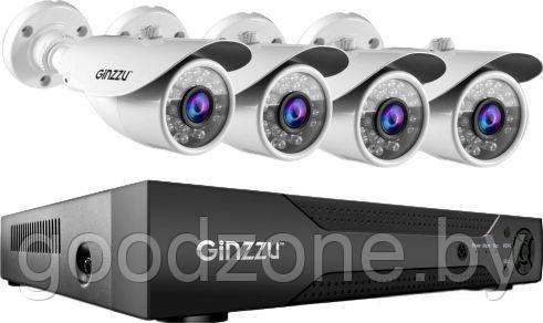 Комплект видеонаблюдения Ginzzu HK-448N - фото 1 - id-p225910334