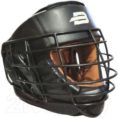 Боксерский шлем BoyBo Flexy с металлической решеткой (S, черный) - фото 1 - id-p225872942