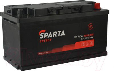 Автомобильный аккумулятор SPARTA Energy 6СТ-100 Евро 850A (100 А/ч) - фото 1 - id-p225888250