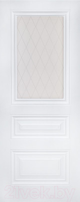 Дверь межкомнатная Bafa Имидж 2 70х200 (эмаль белая/витраж) - фото 1 - id-p225889324