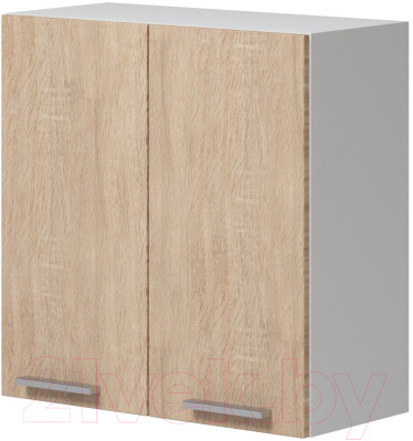 Шкаф навесной для кухни Genesis Мебель Алиса 12 800 сушка (белый/дуб сонома) - фото 1 - id-p225873991