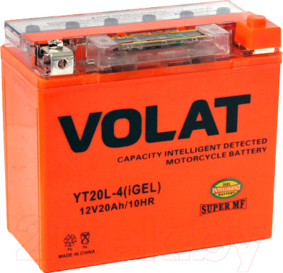 Мотоаккумулятор VOLAT YT20L-4 iGEL R+ (20 А/ч) - фото 1 - id-p225856779