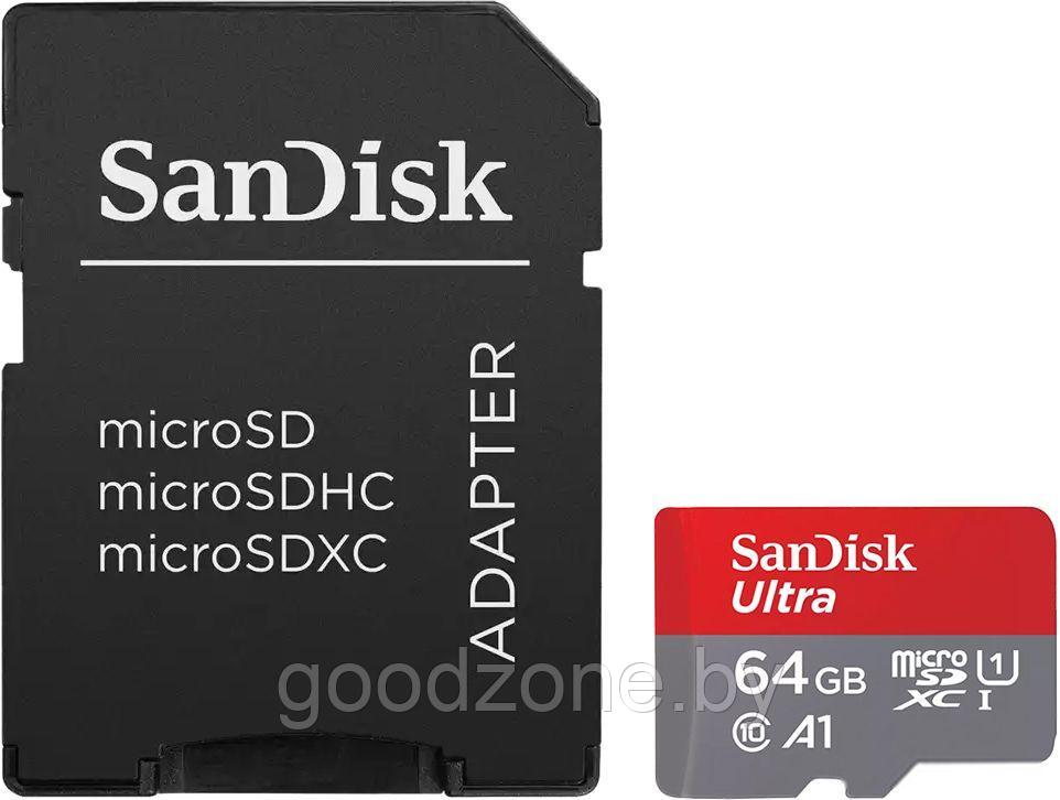 Карта памяти SanDisk Ultra microSDXC SDSQUAC-256G-GN6MA 256GB (с адаптером) - фото 1 - id-p225912359