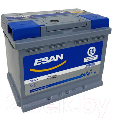Автомобильный аккумулятор Esan 60 R / S L2 060 10B13 - фото 1 - id-p225858819