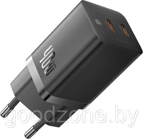 Сетевое зарядное Baseus GaN5 Pro Fast Charger C+C 40W CCGP180101 (черный) - фото 1 - id-p225911089