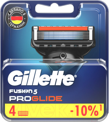 Набор сменных кассет Gillette Fusion ProGlide (4шт) - фото 1 - id-p225885018