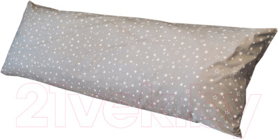 Подушка для сна Martoo Дакимакура 150x50 / DK-GR (белые звезды на сером) - фото 1 - id-p225885025
