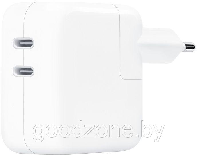 Сетевое зарядное Apple 35W Dual USB-C Port Power Adapter MNWP3ZM/A (РЕПЛИКА) - фото 1 - id-p225908369