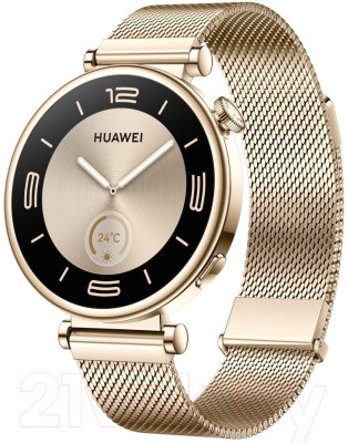 Умные часы Huawei Watch GT 4 41mm / ARA-B19 (золотой ремешок c миланским плетением) - фото 1 - id-p225896744