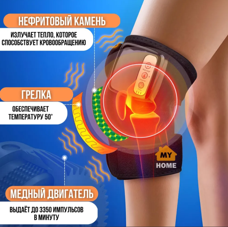 Массажер ортез с нагревом для суставов Possessors Teach Far Infrared Joint (артрит, артроз, растяжения, ушибы) - фото 6 - id-p164194992