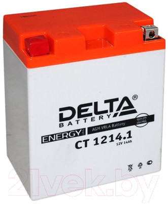 Мотоаккумулятор DELTA AGM СТ 1214.1 YB14-BS / YTX14AH / YTX14AH-BS (14 А/ч) - фото 1 - id-p225891083