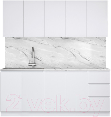 Готовая кухня Артём-Мебель Мэри СН-114 ДСП 2.0м (белый) - фото 1 - id-p225887424