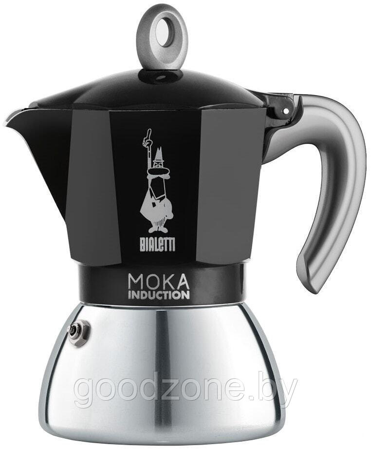 Гейзерная кофеварка Bialetti Moka Induction 2021 (2 порции, черный) - фото 1 - id-p225910538