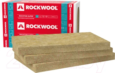 Минеральная вата Rockwool Rockton Super 1000x610x100 (упаковка 6шт) - фото 1 - id-p225893394