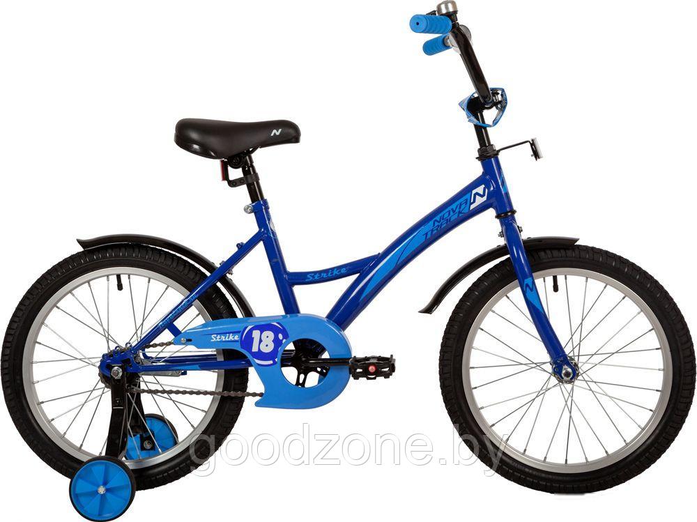Детский велосипед Novatrack Strike 18 2022 183STRIKE.BL22 (синий)