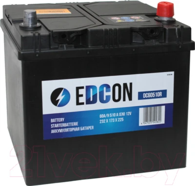 Автомобильный аккумулятор Edcon DC60510R (60 А/ч) - фото 1 - id-p225889507