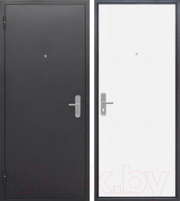Входная дверь Гарда Стройгост 5 серебро/Беленый дуб (86x205, левая) - фото 1 - id-p225888458