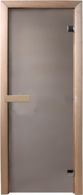 Стеклянная дверь для бани/сауны Doorwood 190х70 (сатин, коробка хвоя) - фото 1 - id-p225889536